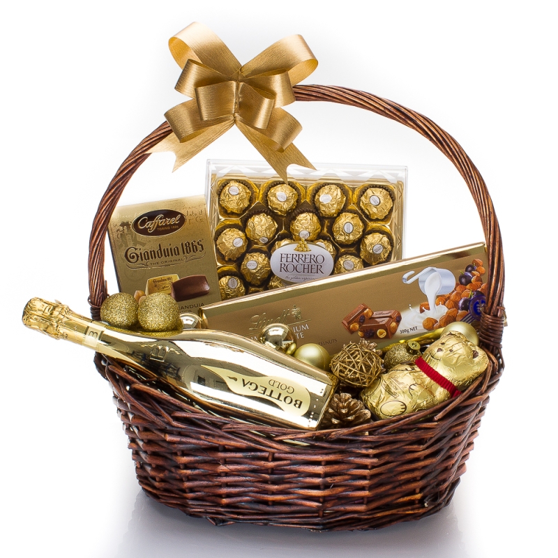 Коледна подаръчна кошница Златната Коледа - 206
